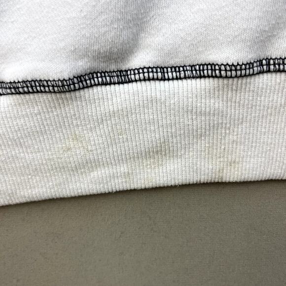 Edikted Encourage Sweatshirt Womens Small White Relaxed Boxy Fit Crewneck y2k - Picture 6 of 10